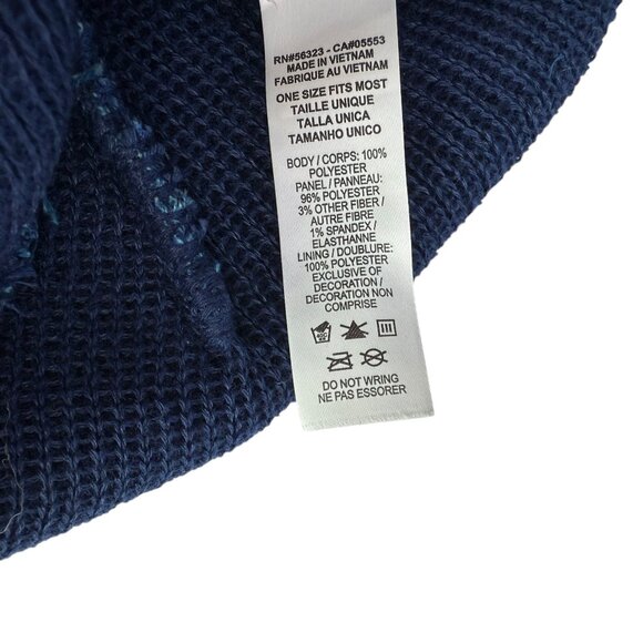 USA Winter Olympics Beanie Hat Blue. No Pom Pom Pouf on Top.  Adult.  Nike. main image 4